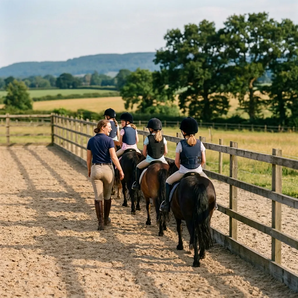 Cours de poney à Chevry, Ain